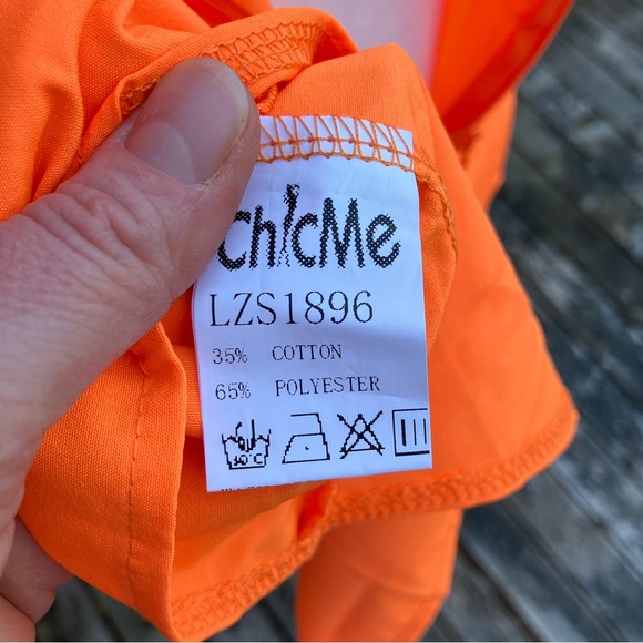 👗3/25$ 👗Vibrant Orange Summer Dress - Picture 11 of 12